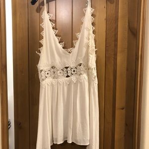 LF white lace dress